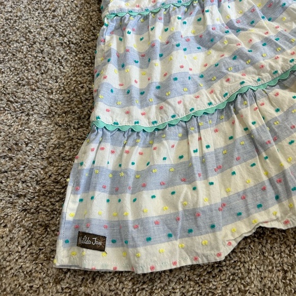 Matilda Jane Happy & Free Dotted Sky Dress Sz 6 Girl’s Stripes Sleeveless Floral - Picture 6 of 10